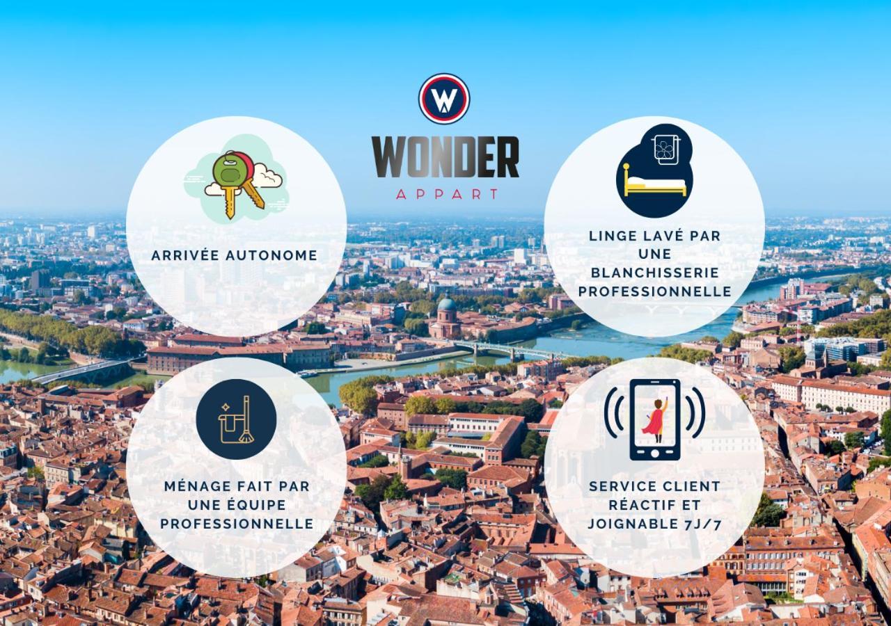 Wonder Appart' 402 - Vue Sur Garonne Toulouse Bagian luar foto